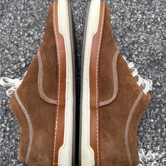 Allen Edmonds Tan Suede Porter Sneakers - Picture 1 of 12